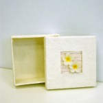 Large Frangipani gift box - Mulberry Paper cover